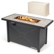 42 Inch 60000 BTU Propane Fire Pit Table with Ceramic Tabletop For Discount