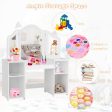 Kids Tri Folding Mirror Makeup Dressing Vanity Table Set-White Online