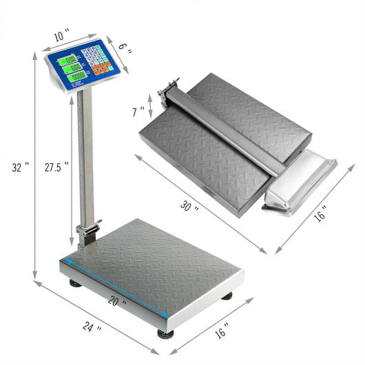 660 lbs Weight Platform Scale Digital Floor Folding Scale Online Hot Sale