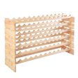 Wooden Bottle Rack Wine Display Shelves for 72 Bottles Sale