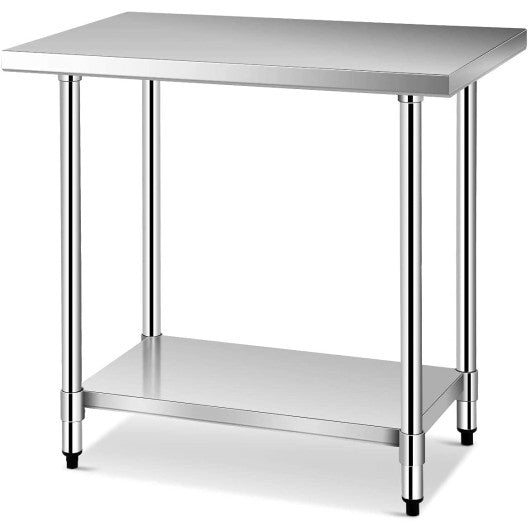 24 x 36 Inch Stainless Steel Commercial Kitchen Food Prep Table on Sale