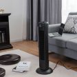 Fantask 35W 28 Inch Quiet Bladeless Oscillating Tower Fan-Black Sale