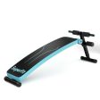 Folding Weight Bench Adjustable Sit-up Board Workout Slant Bench-Blue Discount