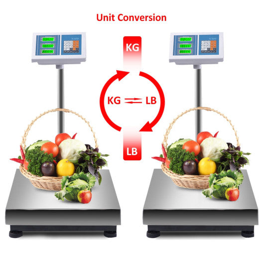 660 lbs Weight Computing Digital Floor Platform Scale Online Sale