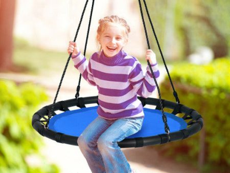 40  Flying Saucer Round Swing Kids Play Set-Blue Online