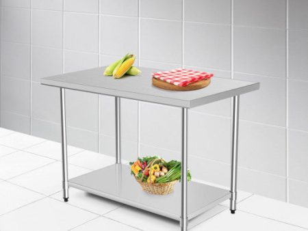 30 x 48 Inch Stainless Steel Table Commercial Kitchen Worktable Supply