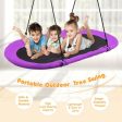 60 Inch Saucer Surf Outdoor Adjustable Swing Set-Purple Sale