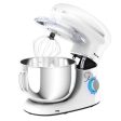 6.3 Quart Tilt-Head Food Stand Mixer 6 Speed 660W-White For Cheap