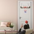 Over-The-Door Mini Basketball Hoop Includes Basketball and 2 Nets Fashion