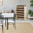 36 Bottles Stackable Wooden Wobble-Free Modular Wine Rack Supply