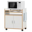 Kitchen Island on Wheels with Removable Shelf and Towel Rack Hot on Sale