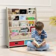 Kids Book and Toys Organizer Shelves-Beige Online Hot Sale