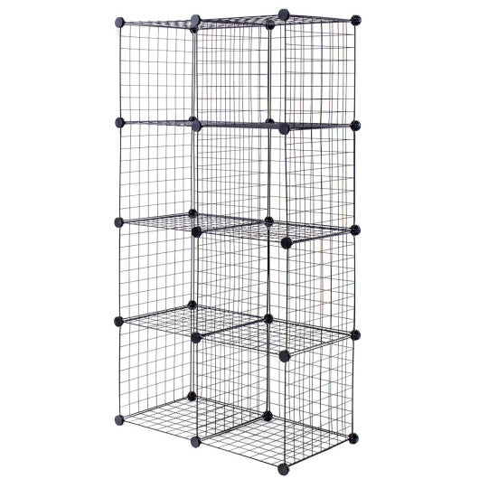 DIY 8 Cube Grid Wire Cube Shelves For Discount