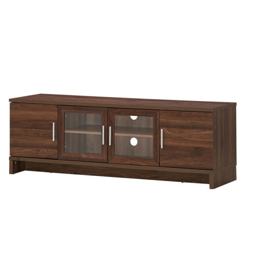 Media Entertainment TV Stand for TVs up to 70 Inches with Adjustable Shelf-Walnut Discount