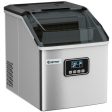 48 lbs Stainless Self-Clean Ice Maker with LCD Display Supply