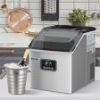 48 lbs Stainless Self-Clean Ice Maker with LCD Display Supply