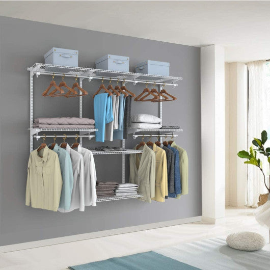 Adjustable Wall Mounted Closet Rack System with Shelf Online now