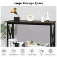 2-Tier Console X-Design Sofa Side Accent Table-Wood Grain Online Hot Sale