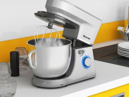 7.5 Qt Tilt-Head Stand Mixer with Dough Hook-Silver Online