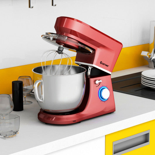 7.5 Qt Tilt-Head Stand Mixer with Dough Hook-Red on Sale