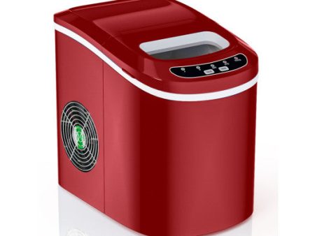 Mini Portable Compact Electric Ice Maker Machine-Red Online Sale