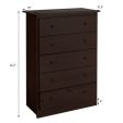 Functional Storage Organized Dresser with 5 Drawer-Dark Brown Online Sale