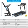 2.25 HP Folding Electric Motorized Power Treadmill Machine with LCD Display Online Hot Sale