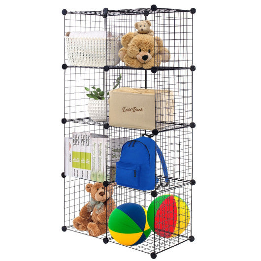 DIY 8 Cube Grid Wire Cube Shelves For Discount