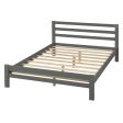 Gray Wood Full With Two Drawers Bed Frame Sale