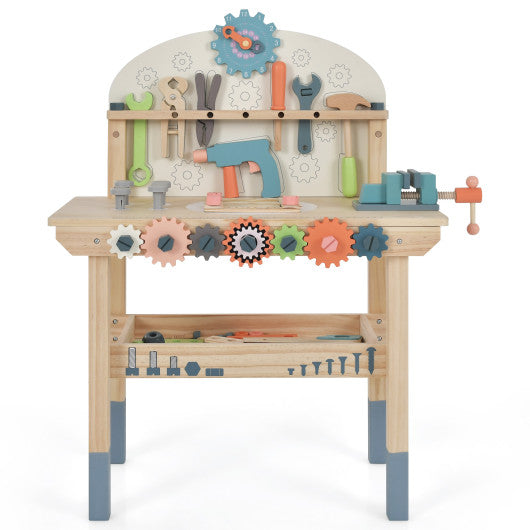 Kids Play Tool Workbench with Realistic Accessories Online now