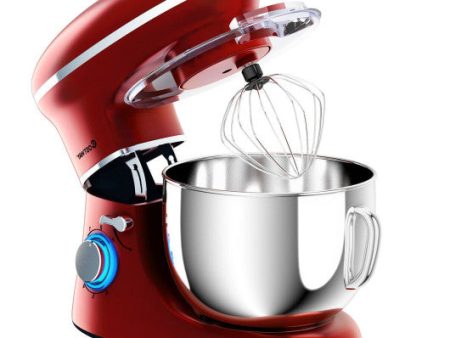 6.3 Quart Tilt-Head Food Stand Mixer 6 Speed 660W-Red Online now