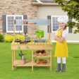 Backyard Pretend Play Toy Kitchen with Stove Top Online