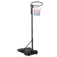 8.5 to 10 FT Adjustable Portable Basketball Hoop Stand with Fillable Base and 2 Wheels Online now