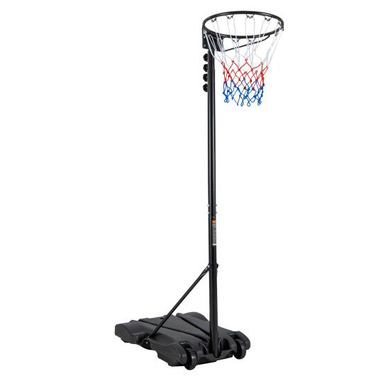 8.5 to 10 FT Adjustable Portable Basketball Hoop Stand with Fillable Base and 2 Wheels Online now