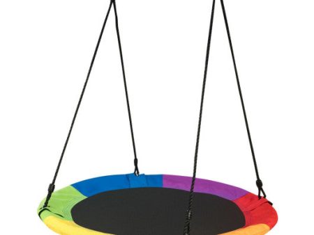 40 Inch Flying Saucer Tree Swing Outdoor Play for Kids Sale