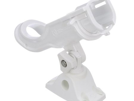 Attwood Heavy-Duty Adjustable Rod Holder w Combo Mount - White [5009W4] Online Sale