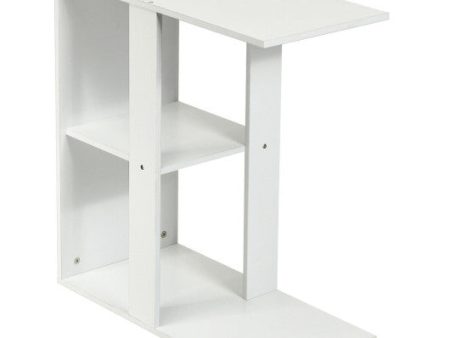 3-Tier Narrow Side Table with Storage Shelf Online Sale