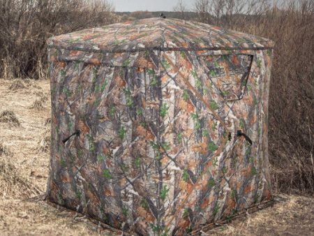 2-3 Person Hunting Blind Portable Pop Up Ground Tent with Carry Bag and Storage Pocket on Sale