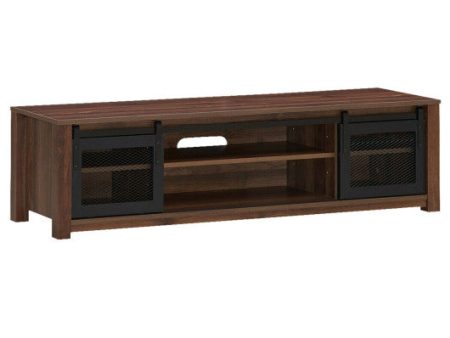 TV Stand Entertainment Center for TV s up to 65 Inch with Adjustable Shelves-Brown on Sale