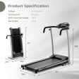 Folding Treadmill with 12 Preset Programs and LCD Display-Black Online Sale