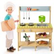 Backyard Pretend Play Toy Kitchen with Stove Top Online