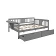 Gray Wood Full Bed Frame Fashion