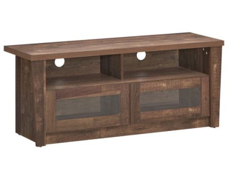 Wooden TV Stand with 2 Open Shelves and 2 Door Cabinets Fashion