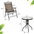 Patio Dining Set with Patio Folding Chairs and Table Cheap