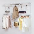 Adjustable Wall Mounted Closet Rack System with Shelf Online now