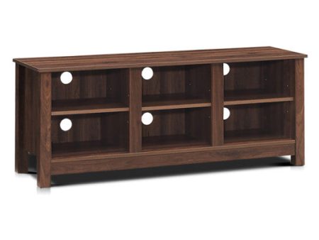 60 Inch  Entertainment TV Stand Cabinet-Brown Hot on Sale