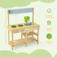 Backyard Pretend Play Toy Kitchen with Stove Top Online