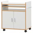 Kitchen Island on Wheels with Removable Shelf and Towel Rack Hot on Sale