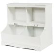 Kids Floor Cabinet Multi-Functional Bookcase -White on Sale