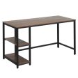 47  55  Computer Desk Office Study Table Workstation Home with Adjustable Shelf Coffee-L Online Hot Sale